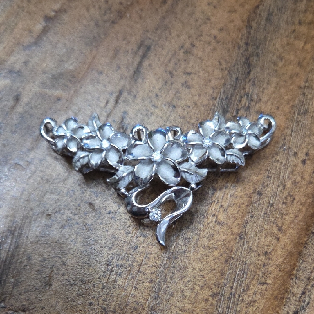 Elegant Silver Floral Women's Jewelry